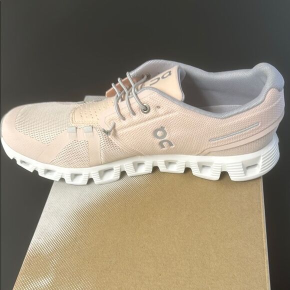 On Cloud Running Women's Pink Running Shoes - Picture 11 of 12